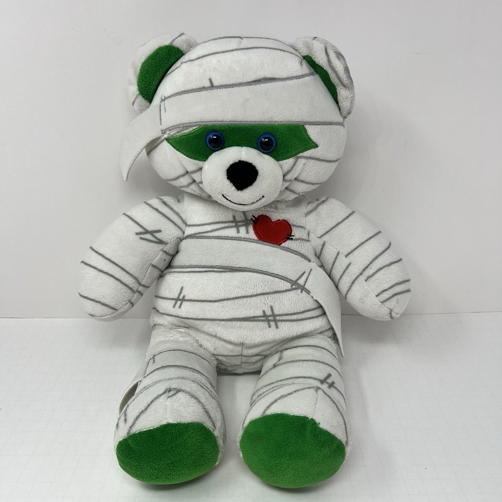 Build a Bear Halloween Mummy Teddy Bear Plush 16 Inch BAB Stuffed Animal‎ Toy